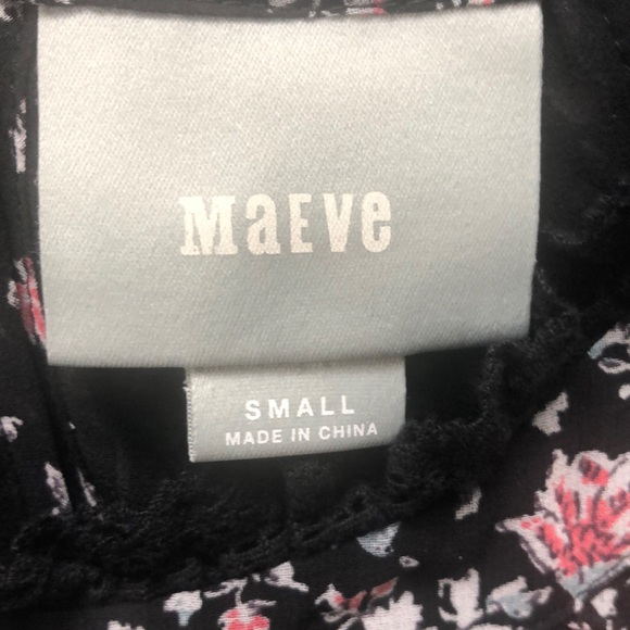 Anthropologie Maeve Black Sleeveless Lace Blouse - Picture 6 of 8